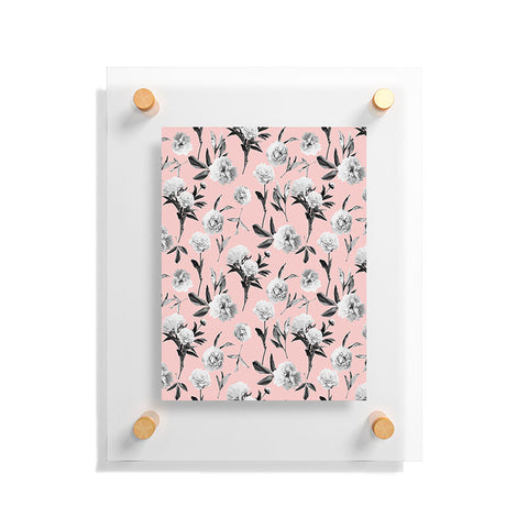 Lisa Argyropoulos Peonies Mono Blush Floating Acrylic Print