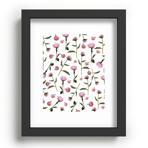 Lisa Argyropoulos Peonies on White Recessed Framing Rectangle
