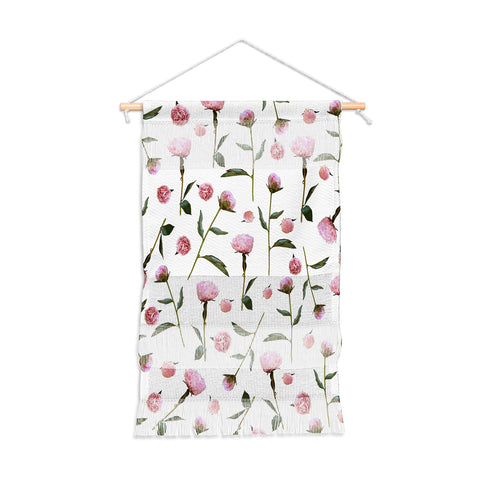 Lisa Argyropoulos Peonies on White Wall Hanging Portrait