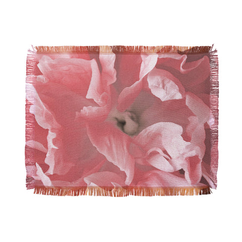 Lisa Argyropoulos Peony Blush Throw Blanket