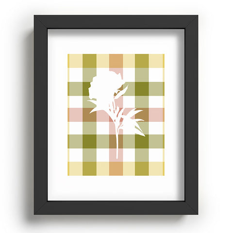 Lisa Argyropoulos Peony Harvest Plaid Recessed Framing Rectangle
