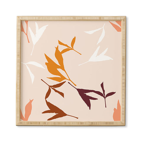 Lisa Argyropoulos Peony Leaf Silhouettes Framed Wall Art