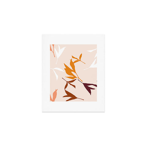 Lisa Argyropoulos Peony Leaf Silhouettes Art Print