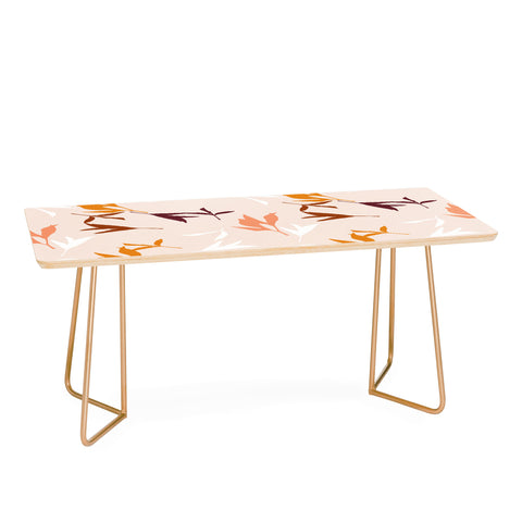 Lisa Argyropoulos Peony Leaf Silhouettes Coffee Table