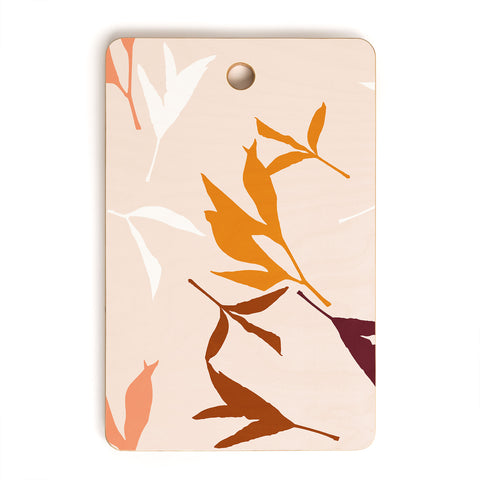 Lisa Argyropoulos Peony Leaf Silhouettes Cutting Board Rectangle
