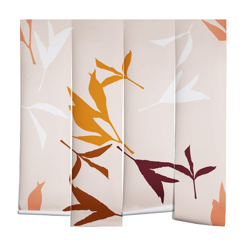 Lisa Argyropoulos Peony Leaf Silhouettes Wall Mural