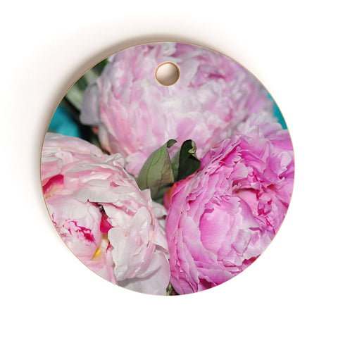 Lisa Argyropoulos Peony Petals Cutting Board Round