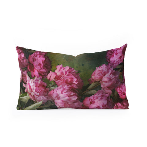 Lisa Argyropoulos Peony Romance Oblong Throw Pillow