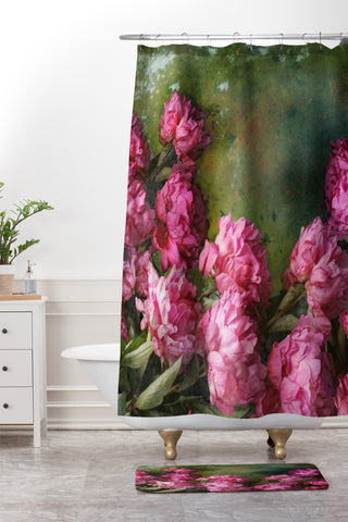 Lisa Argyropoulos Peony Romance Shower Curtain And Mat