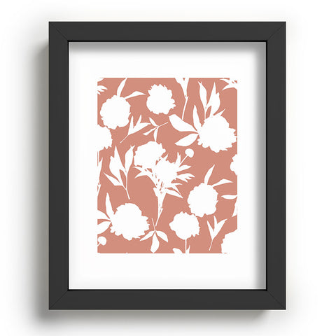 Lisa Argyropoulos Peony Silhouettes Recessed Framing Rectangle
