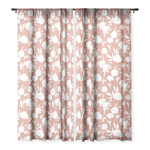 Lisa Argyropoulos Peony Silhouettes Sheer Window Curtain