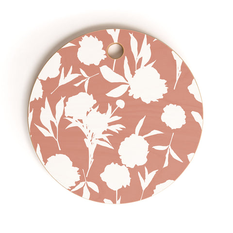 Lisa Argyropoulos Peony Silhouettes Cutting Board Round