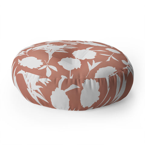 Lisa Argyropoulos Peony Silhouettes Floor Pillow Round