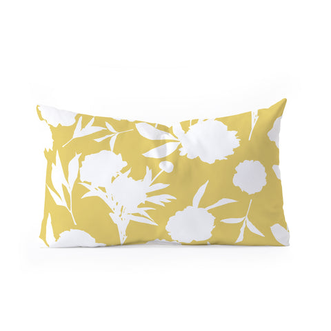 Lisa Argyropoulos Peony Silhouettes Harvest Oblong Throw Pillow