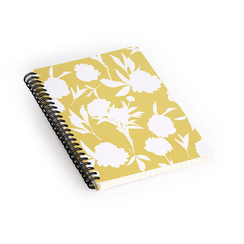 Lisa Argyropoulos Peony Silhouettes Harvest Spiral Notebook