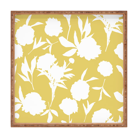 Lisa Argyropoulos Peony Silhouettes Harvest Square Tray