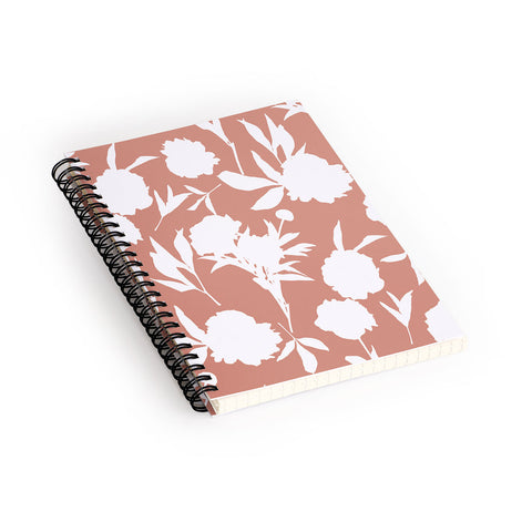 Lisa Argyropoulos Peony Silhouettes Spiral Notebook