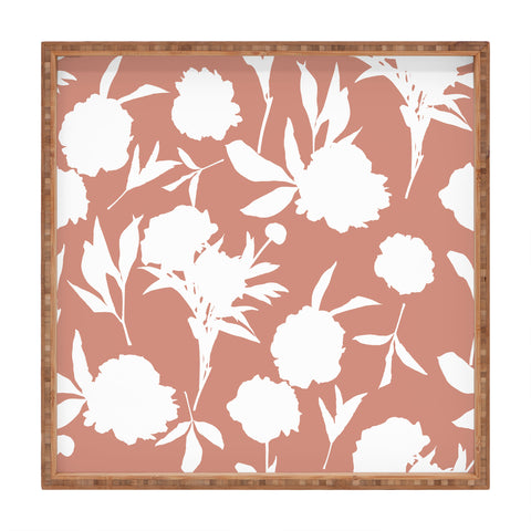 Lisa Argyropoulos Peony Silhouettes Square Tray
