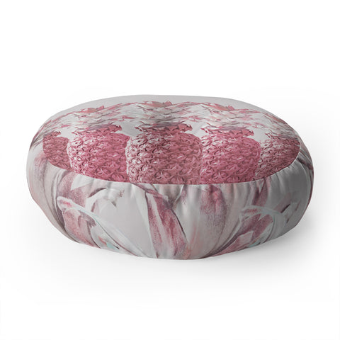 Lisa Argyropoulos Pineapple Blush Jungle Floor Pillow Round