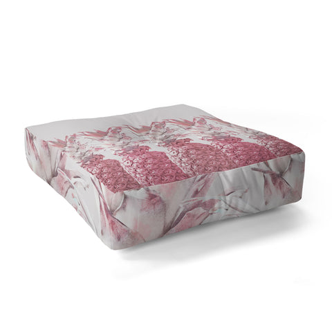 Lisa Argyropoulos Pineapple Blush Jungle Floor Pillow Square