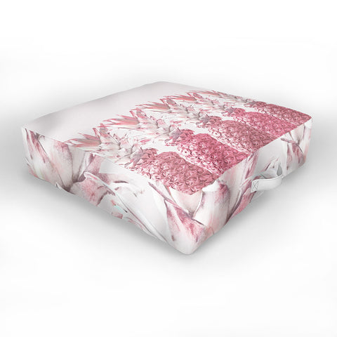 Lisa Argyropoulos Pineapple Blush Jungle Outdoor Floor Cushion
