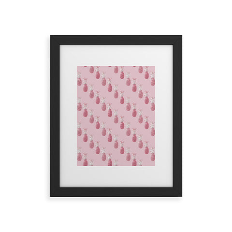 Lisa Argyropoulos Pineapple Blush Rose Framed Art Print