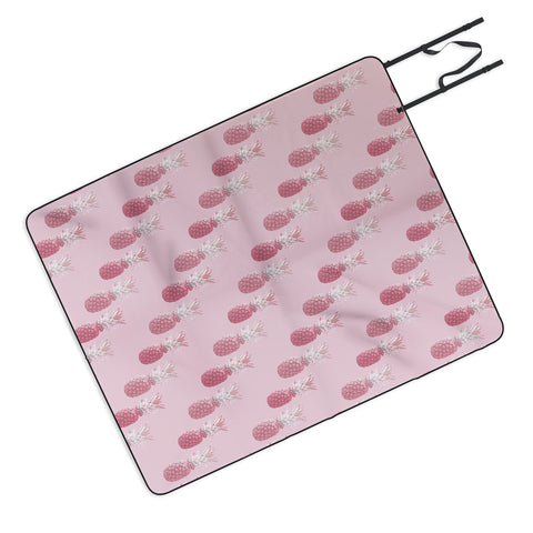 Lisa Argyropoulos Pineapple Blush Rose Picnic Blanket