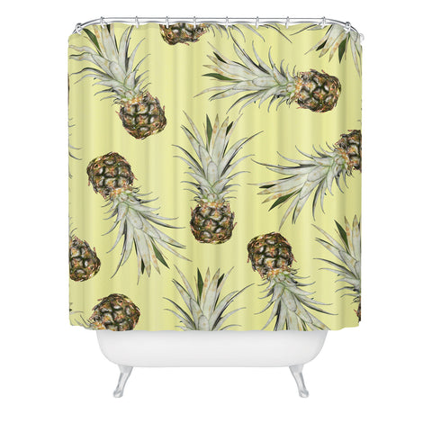 Lisa Argyropoulos Pineapple Jam Shower Curtain