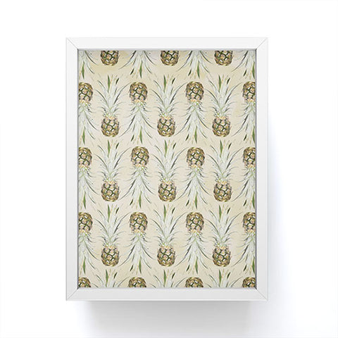 Lisa Argyropoulos Pineapple Jungle Earthy Framed Mini Art Print