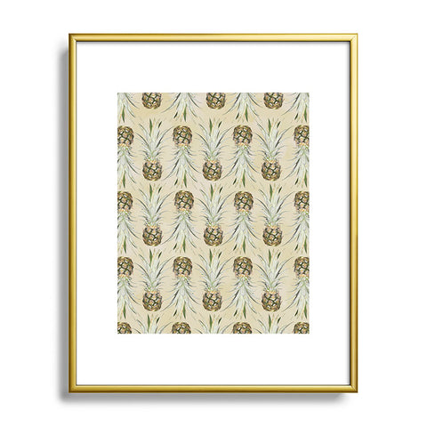 Lisa Argyropoulos Pineapple Jungle Earthy Metal Framed Art Print