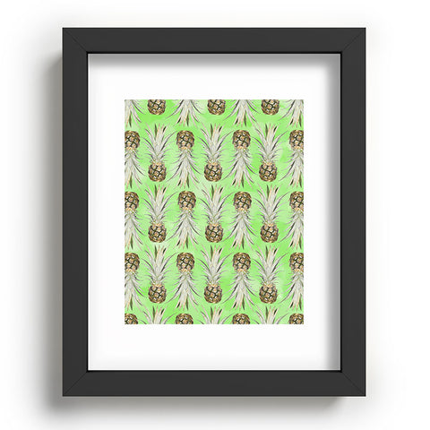 Lisa Argyropoulos Pineapple Jungle Green Recessed Framing Rectangle