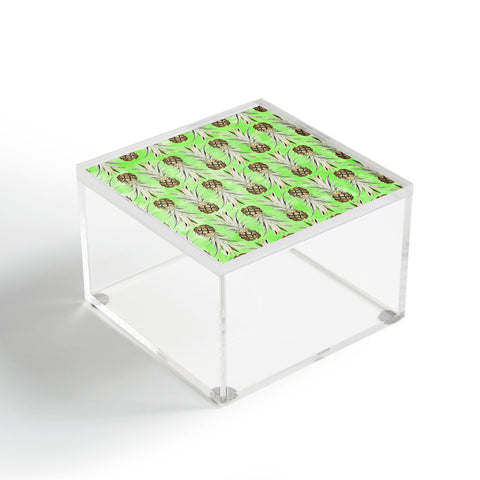 Lisa Argyropoulos Pineapple Jungle Green Acrylic Box
