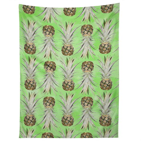 Lisa Argyropoulos Pineapple Jungle Green Tapestry