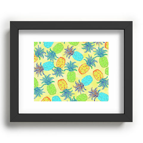 Lisa Argyropoulos Pineapple Pandemonium Yellow Recessed Framing Rectangle