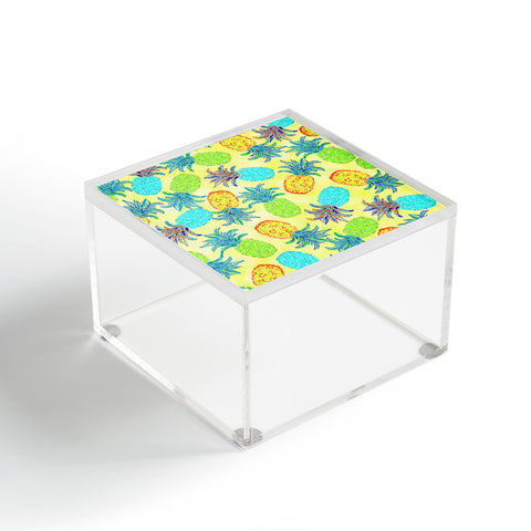 Lisa Argyropoulos Pineapple Pandemonium Yellow Acrylic Box