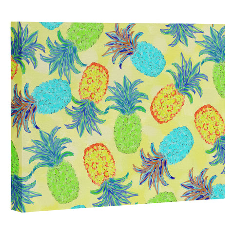 Lisa Argyropoulos Pineapple Pandemonium Yellow Art Canvas