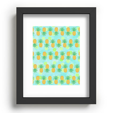Lisa Argyropoulos Pineapples And Polka Dots Recessed Framing Rectangle