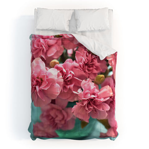 Lisa Argyropoulos Pink Carnations Comforter
