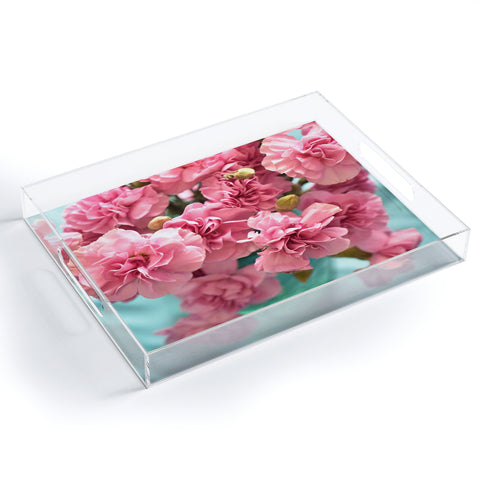 Lisa Argyropoulos Pink Carnations Acrylic Tray