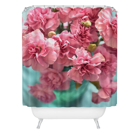 Lisa Argyropoulos Pink Carnations Shower Curtain