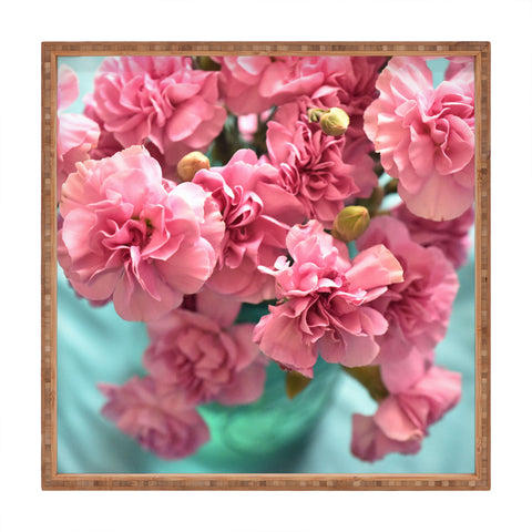 Lisa Argyropoulos Pink Carnations Square Tray
