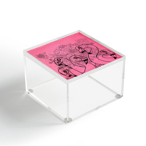 Lisa Argyropoulos Pink Flamingos Acrylic Box