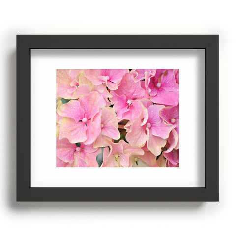 Lisa Argyropoulos Pink Hydrangeas Recessed Framing Rectangle