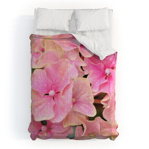 Lisa Argyropoulos Pink Hydrangeas Comforter