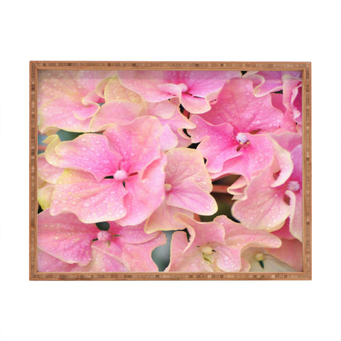 Lisa Argyropoulos Pink Hydrangeas Rectangular Tray