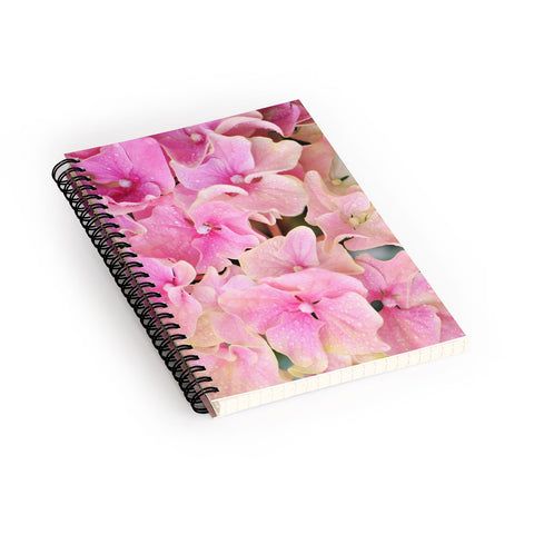 Lisa Argyropoulos Pink Hydrangeas Spiral Notebook