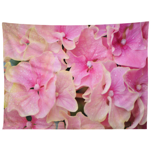 Lisa Argyropoulos Pink Hydrangeas Tapestry