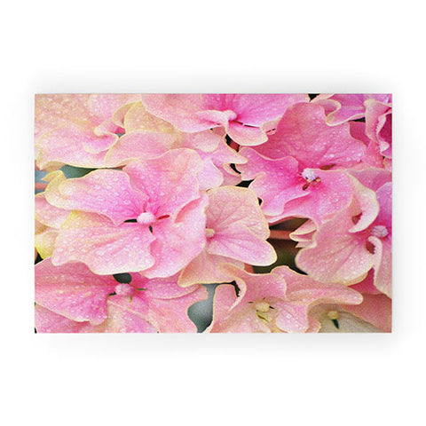 Lisa Argyropoulos Pink Hydrangeas Welcome Mat