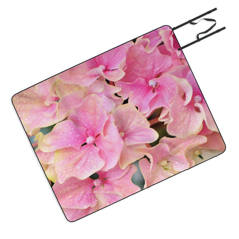 Lisa Argyropoulos Pink Hydrangeas Picnic Blanket