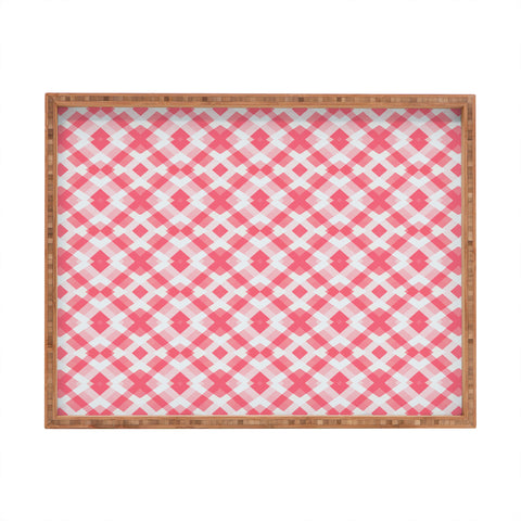 Lisa Argyropoulos Pink Peppermint Twist Rectangular Tray